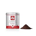 illy Ground Coffee Espresso - 100% Arabica Coffee Ground - Classico Medium Roast - Notes of Caramel, Orange Blossom & Jasmine - Rich Aromatic Profile