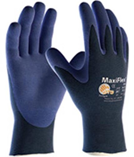 ATG 34-274/S Maxiflex Elite, 18G Blue Nylon, Nitrile Micro-Foam Grip Blue
