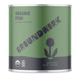 Groundwork USDA Organic Whole Bean Light Roast Coffee, Peru, 16 Ounce Can