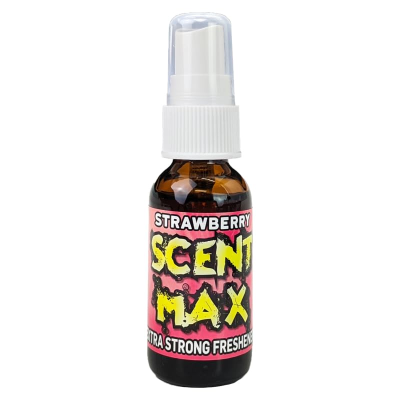 Scent Max Extra Strength Air Freshener Spray 1 oz. Glass Bottle - Strawberry Scent 3-Pack