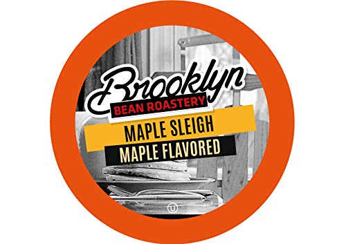 Brooklyn Beans Flavored Coffee Pods, Compatible with K Cup Brewers Including 2.0, Maple Sleigh, 24 Count