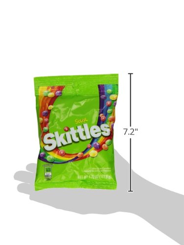 Skittles Bite Size Sour Candy, 162 Gram -- 12 per case.