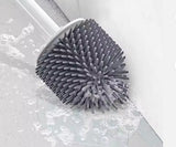 Ring King Toilet Ring Remover Silicone Toilet Brush and Holder Set| This Bathroom Accessory Brush and Holder Easily Scrub Grime, Mineral deposits
