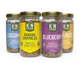 Kin Kitchen non-GMO Granola & Organic Quinoa Crisps, in a Glass Jar Recyclable and Resusable. Made with Real Fruit. No Artificial Colors, Flavors, or