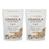 Struesli Original Organic Granola, Grain & Gluten Free, Healthy Snacks with Chia Seeds, Nuts & Sea Salt, Prebiotic High Fiber Food for Yogurt, Cereal