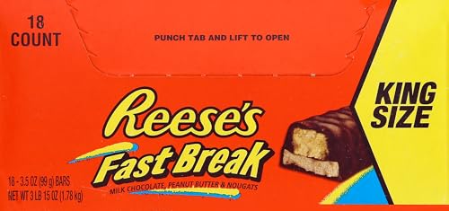Reese's Fast Break Nougat Bar King Size, 3.5 OZ