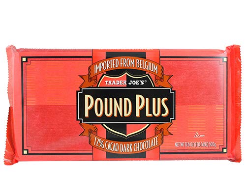 Pound Plus GIANT Belgian 72% Dark Chocolate Bar - 1 lb 1.6 oz._AB
