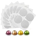 Clinuse Aluminum Foil Lids Seals for Nespresso Vertuo Pods, 100Pcs Reusable Nespresso Capsules Coffee Pods Cover Seals, Compatible with Nespresso