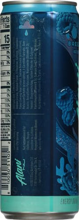 Alani Nu BREEZEBERRY, Sugar Free, Low Calorie Energy Drinks, 200mg Caffeine, Biotin, B Vitamins, Zero Sugar, 10 Calories, 12 Fl Oz Cans, 12 Pack