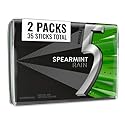 5 GUM Spearmint Rain Summer Travel Sugar Free Chewing Gum Refreshing Invigorating Minty Flavor Five Gum, 35 Stick Pack