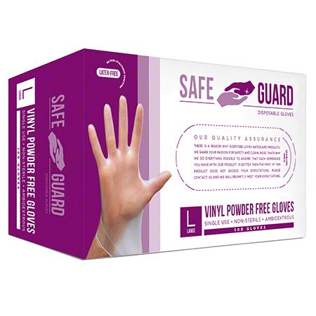 National Paper Trading Disposable Large Vinyl Gloves 200 Count POWDER FREE [VGLPFX2] (200)