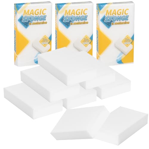 Magic Sponge Eraser Foam Cleaning Sponges 10PCS Multi-Functional Power Scrubber for Kitchen Dish Household Cleaning Bathroom Toilet Wall Cleaner