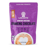 Lakanto Sugar Free Drinking Chocolate - Cold or Hot Cocoa Powder Mix, Shelf Stable Probiotics, Monk Fruit Sweetener, Keto Diet Friendly, Vegan, Dutch