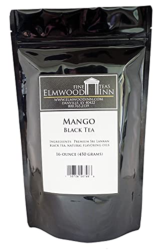 Elmwood Inn Fine Teas Mango Black Tea, 16-Ounce Pouches