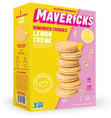 Mavericks, Lemon Creme Sanwich Cookies, 9.03 Ounce