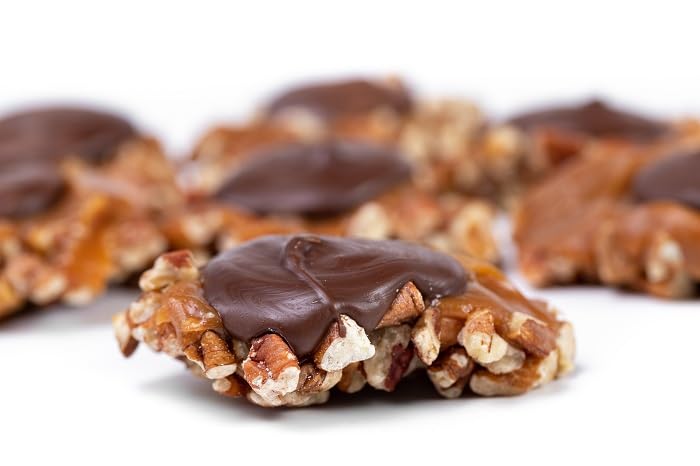 Dark Chocolate Caramel Pecan Caramillicans 8 oz | Millican Pecan since 1888 | San Saba, Texas