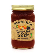 The Dutch Kettle T.O.E. Jam - Gourmet Homestyle Sweet Fruit Spread - Amish-Made with the Finest Tangerine, Orange, & Elderberry Flavor for Homemade