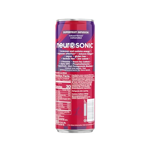 Neuro Sonic Superfruit Infusion, 12 Fl Oz Can (Pack of 12)