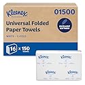 Kleenex Professional Universal C-Fold Folded Paper Towels, Bulk (01500), Absorbent, White (150 Sheets/Pack, 16 Packs/Case, 2,400 Sheet Total)