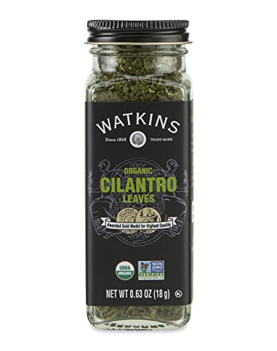 Watkins Gourmet Organic Spice Jar, Cilantro Leaves, Non-GMO, Kosher, 0.63 Ounce Jar, 1-Pack