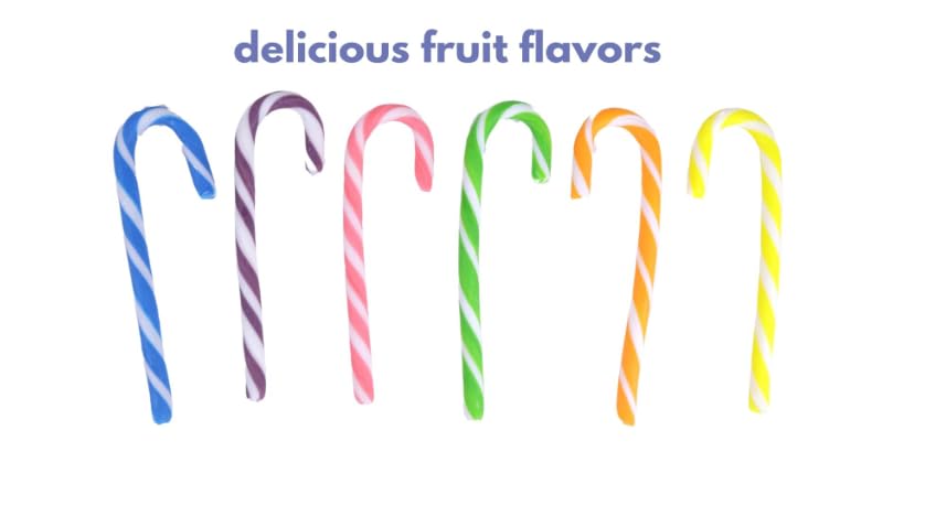 Smarties Candy Canes, Fruity Flavors, 12 Count, 2 Pack