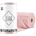Fantasticlean Microfiber Cleaning Cloth Roll -75 Pack, Tear Away Microfiber Towels, 12" x 12", Reusable, Washable, Scratch Free, Ultra Absorbent