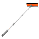 Eazer 46'' Professional Window Cleaner Tool, 2-in-1 Rotatable Squeegee for Window Cleaning Kit, Window Washing Equipment Kit with Threaded Extension