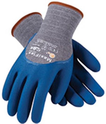 ATG 34-9025/M Maxiflex Comfort,13G Gry Cotton/Nylon/Elastane, 3/4 Mfoam Nitrile Gray