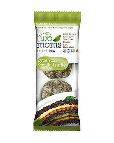 Two Moms in the Raw Organic Gluten-Free Raw Truffle, Green Tea Vanilla, 3 Ounce