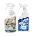 Black Diamond Stoneworks Natural Stone Shower Soap Scum Remover Spray. For Cleaning Bathtubs, Glass Doors, Tubs, Travertine, Marble, Tile. Heavy Duty