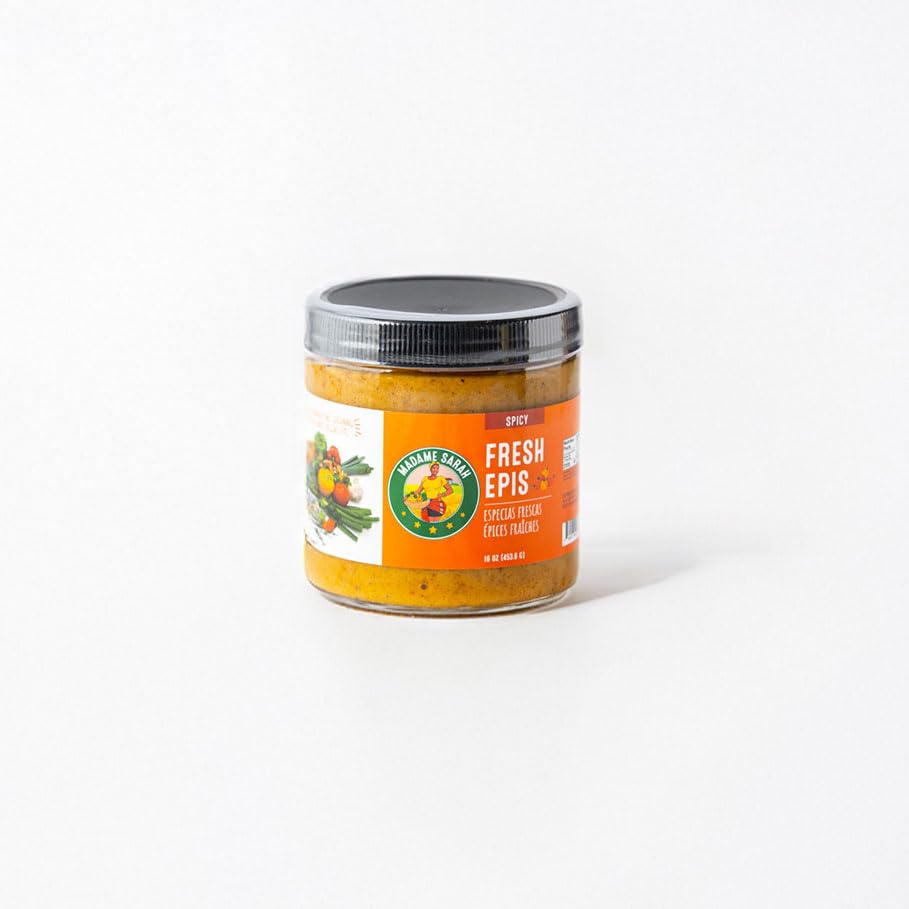 Madame Sarah Fresh Epis Seasoning (Spicy) - Bold Haitian Seasoning Base & Marinade - 16 oz