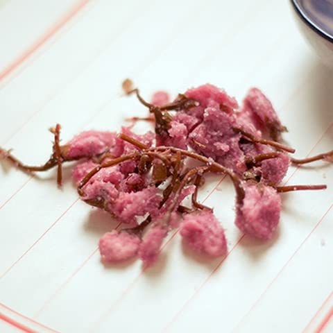 NESTLADY Pickled Sakura Cherry Blossoms, Edible Salted Cherry Blossom for Tea & Baking, Japanese Sakura Flowers 75g
