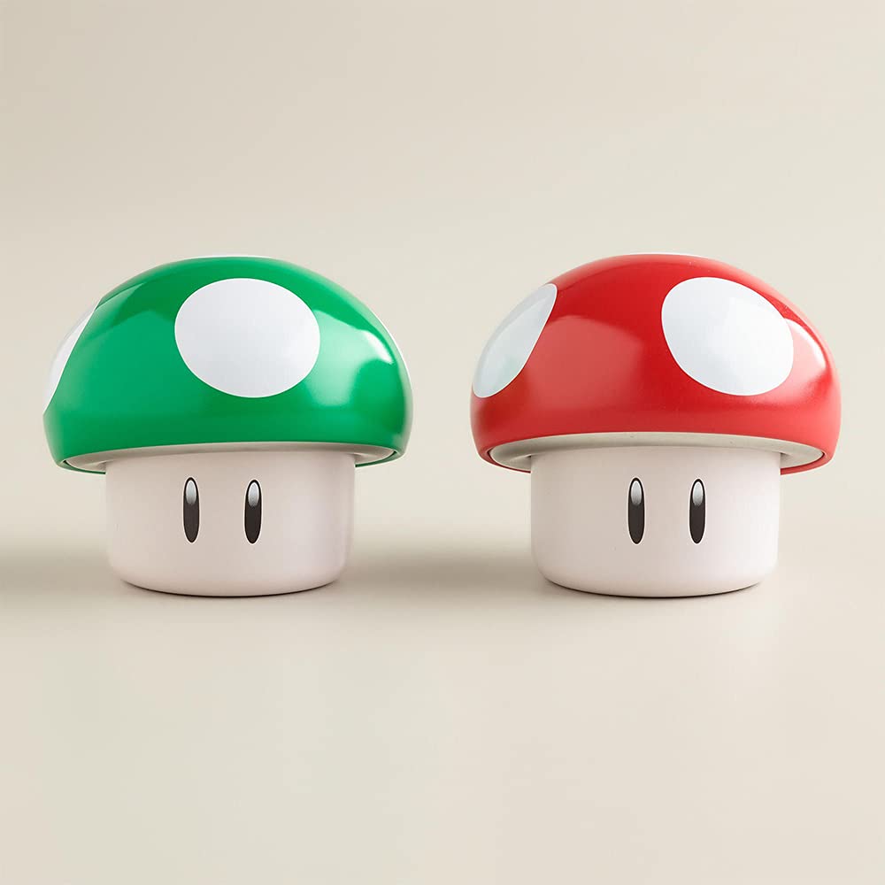 Super Mario Bros Mushroom Sour Candy. One (1) Mushroom Collectible Mushroom Tin. Sour Cherry or Green Mushroom Shaped Candies 1 RANDOM TIN PER ORDER