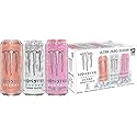 Monster Energy Ultra 3 Flavor Variety Pack, Zero Ultra, Ultra Peachy Keen, Ultra Strawberry Dreams, Sugar Free Energy Drink, 16 Ounce (Pack of 12)