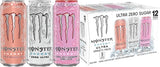 Monster Energy Ultra 3 Flavor Variety Pack, Zero Ultra, Ultra Peachy Keen, Ultra Strawberry Dreams, Sugar Free Energy Drink, 16 Ounce (Pack of 12)