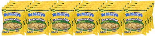 St Mary's Banana Chips 1.06 Ounce (Pack of 24)