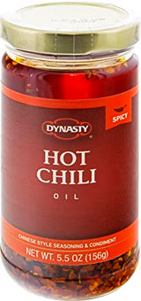 Dynasty Hot Chili Oil, 5.5-Ounce Jars (Pack of 4)