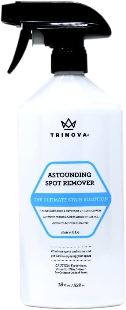 TriNova Astounding Spot Remover - Spot Cleaner for Carpet and Upholstery, Cleans Stains on Couch, Sofa, Fabric & More Removes Red Wine & Coffee Stains
