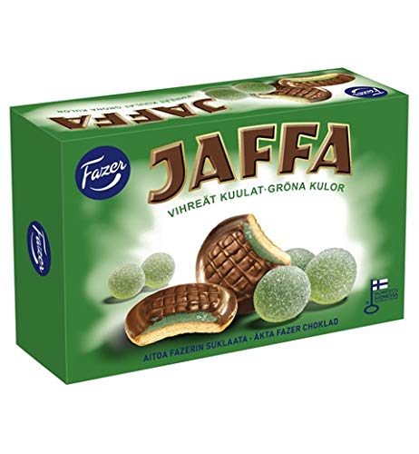 Fazer Jaffa Green jellies Chocolate 12 Boxes of 300g