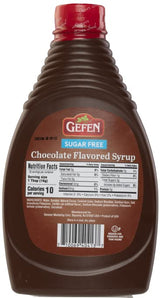 Gefen Sugar Free Syrup, Chocolate, 18 Ounce