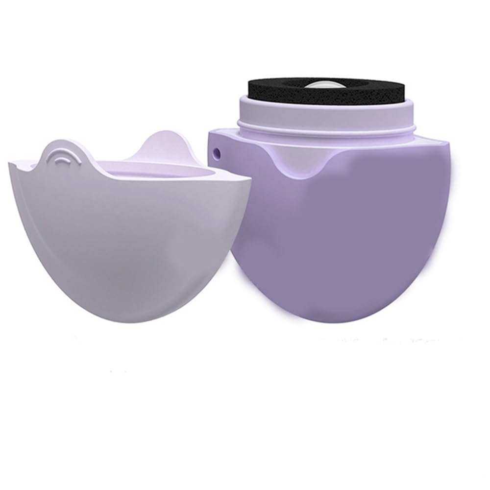 1 piece Silicone sunscreen applicator, portable body lotion applicator, water replenishing applicator (Purple)