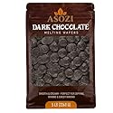 Dark Chocolate Melting Wafers 5lb - Smooth and Creamy, Perfect for Dipping, Baking, Candy Making, and Decorating Desserts - Ideal for Fountains, Coating, and Molded Chocolates (Dark)