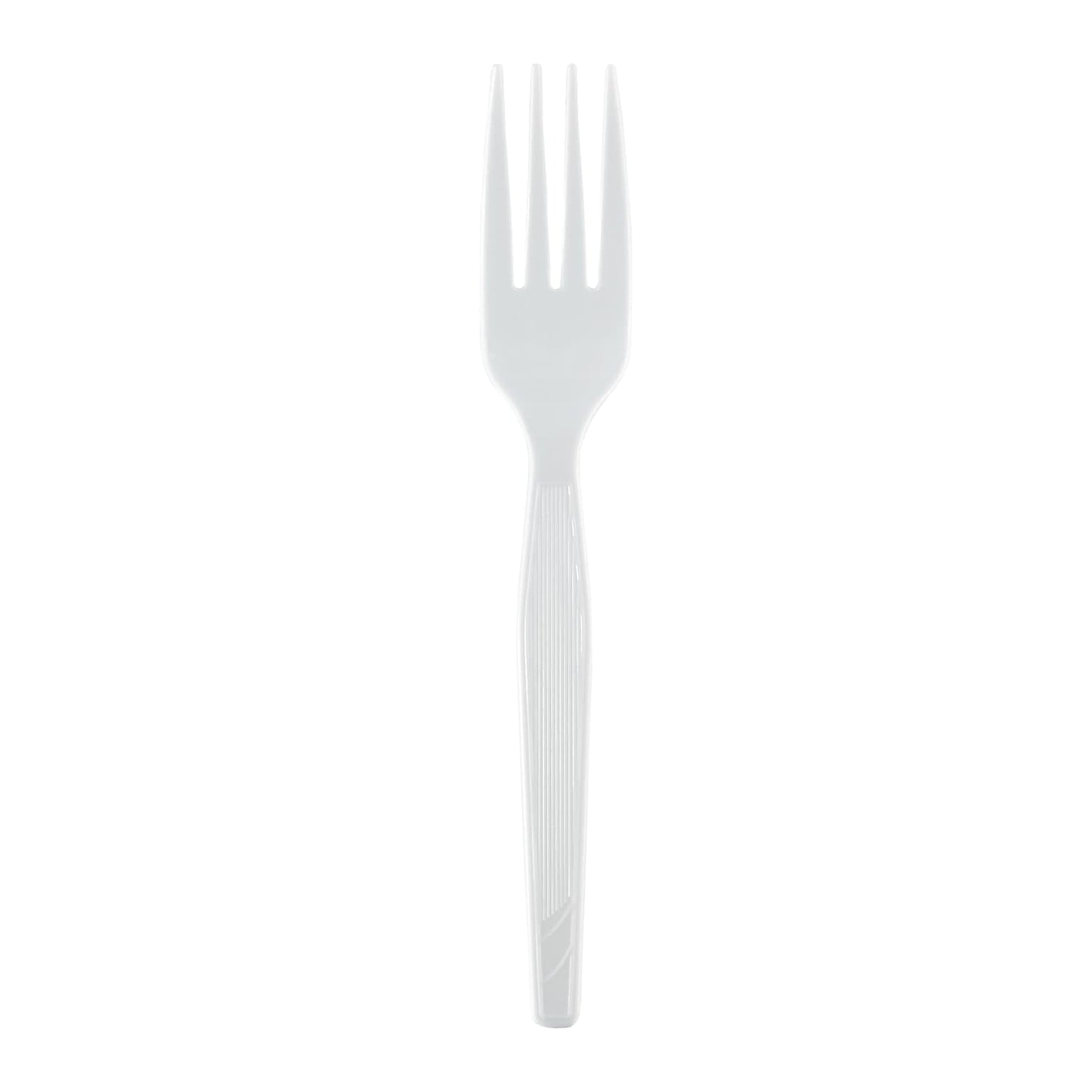 Georgia-Pacific Dixie 6.104" Medium-Weight Polystyrene Plastic Fork by GP PRO (Georgia-Pacific), White, FM217, (Case of 1,000), 1 box of 1003
