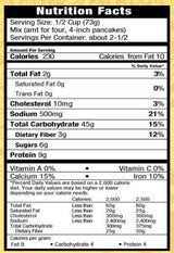 Hula Girl Original Buttermilk Pancake and Waffle Mix, 168 Gram