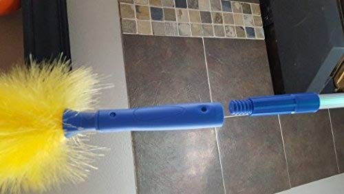 18 Foot Extension Rod & Duster, Micro Fiber Duster, Cobwebs, Pest Control Duster, Computer Duster, Static Duster, Plus Bonus 5 Micro Fiber Cleaning