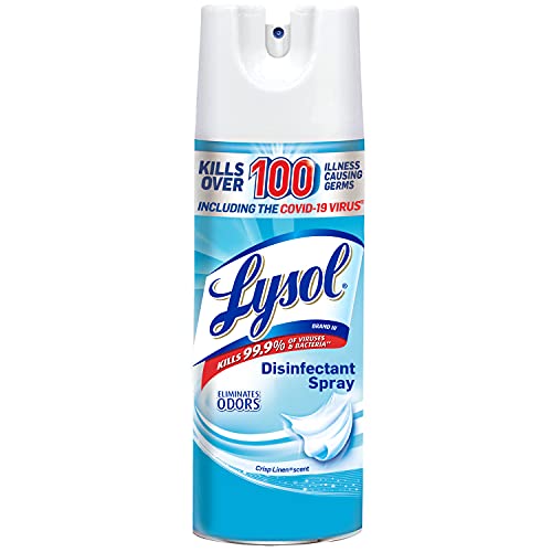 Lysol Disinfectant Spray, Household Cleaning Supplies, Disinfecting Multi-Purpose Room Spray, Antibacterial Sanitizer, Deodorizer, Kills Hantavirus