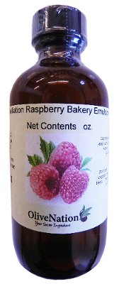 OliveNation Raspberry Emulsion - Size of 16 ounces - Kosher labeled, Gluten free - Professional Strength Raspberry Emulsion - Great for cakes