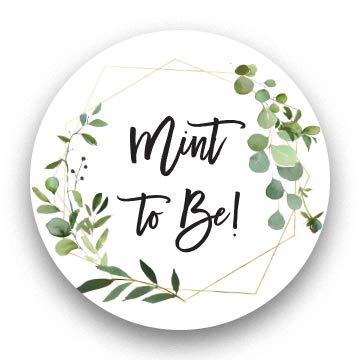 1"" Round Mint to Be Candy Favor Stickers - 126 Labels