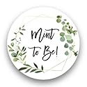 1"" Round Mint to Be Candy Favor Stickers - 126 Labels