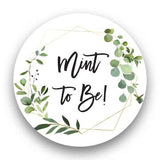 1"" Round Mint to Be Candy Favor Stickers - 126 Labels
